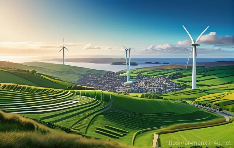 맨섬 경제 vs 지브롤터 - **Prompt 1: Isle of Man: A Fusion of Financial Heritage and Digital Horizon**
"A vibrant, high-a...