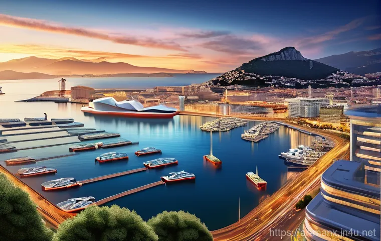 맨섬 경제 vs 지브롤터 - **Prompt 1: Isle of Man: A Fusion of Financial Heritage and Digital Horizon**
    "A vibrant, high-a...